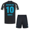 Officiële Voetbalshirt + Korte Broek Bayer 04 Leverkusen Florian Wirtz 10 Derde 2024-25 - Kids